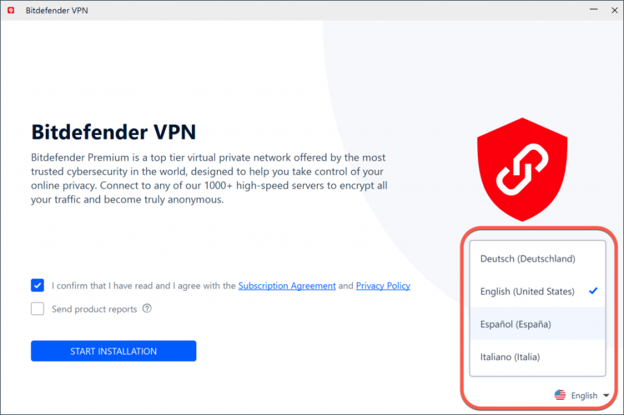 Bitdefender Premium VPN 2023 EU (1 Year / 10 Devices)