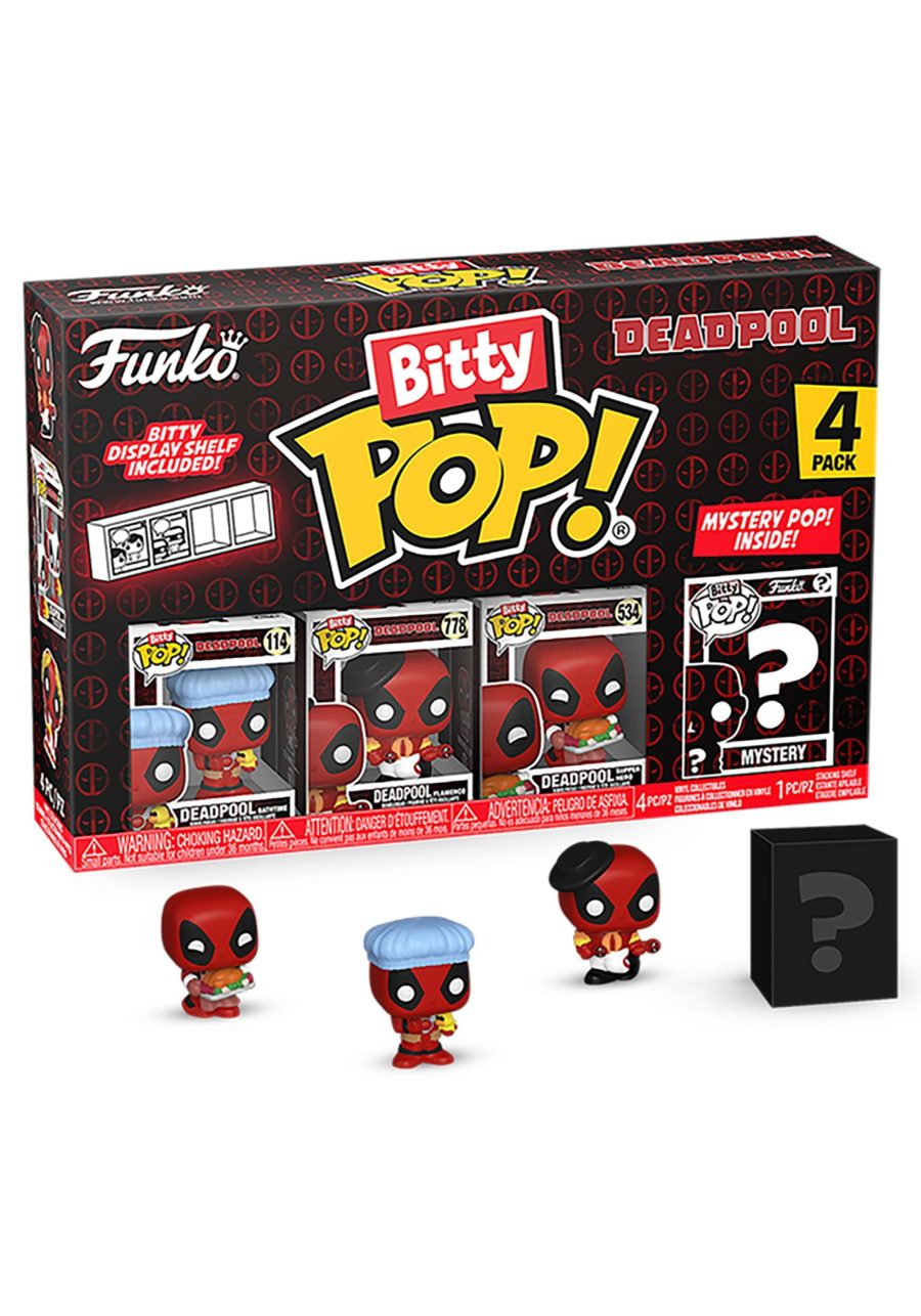 Bitty POP! Marvel - Deadpool Bathtime 4 Pack