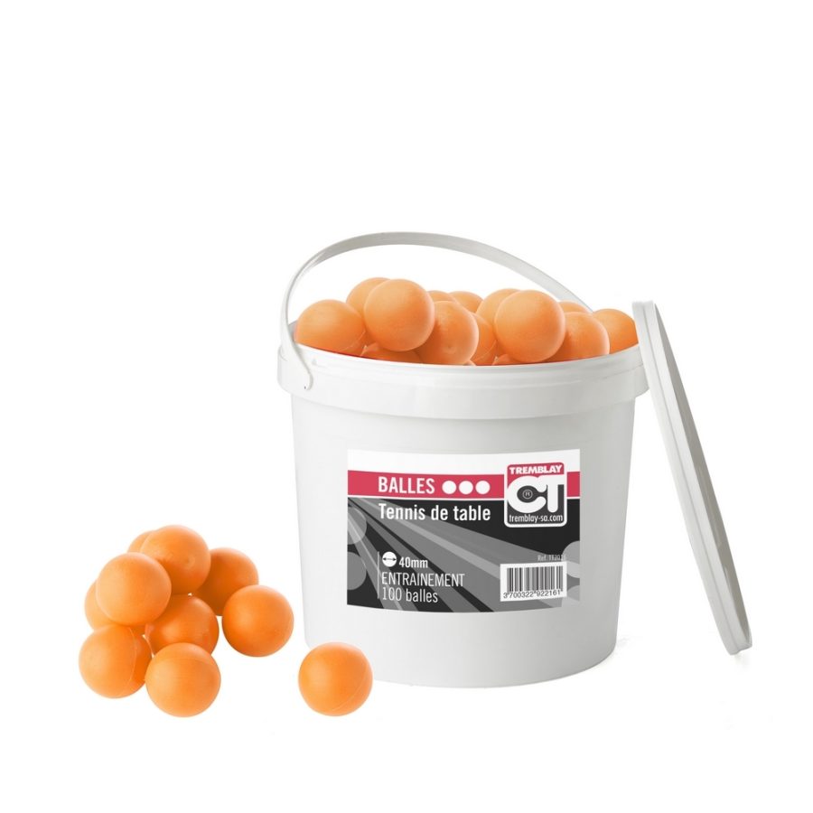 Bucket of 90 table tennis balls Tremblay