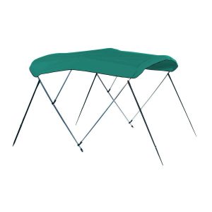 CARVER A(8SQ)4893UB-03 BIM TOP PON-1SQT-UPS-BT SUN PGRN-8, Fits Pontoon Boat; 4 Bow 1 Inch Square Tube; Manual Power; 48 Inch Top Height x 96 Inch Length Covers Width From 96 Inch To 102 Inch; Persian Green Fabric