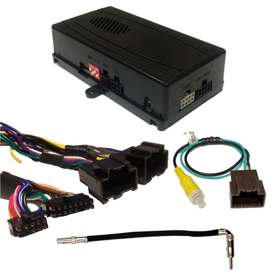 CRUX SOOGM-16W OnStar Radio Replace w/SWC & Video Switcher for SUV & Trucks w/OE Nav Radio 2012-14