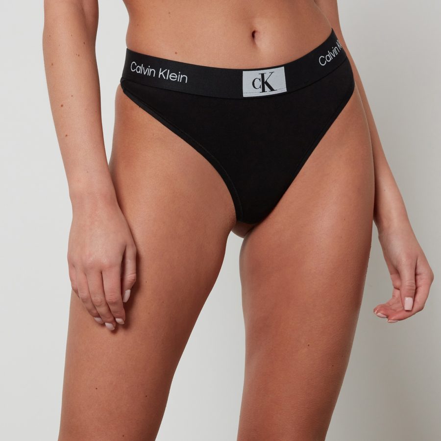 Calvin Klein Modern Stretch-Cotton Thong - XS