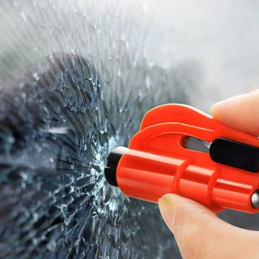 Car Window Breaker Keychain & Seatbelt Cutter