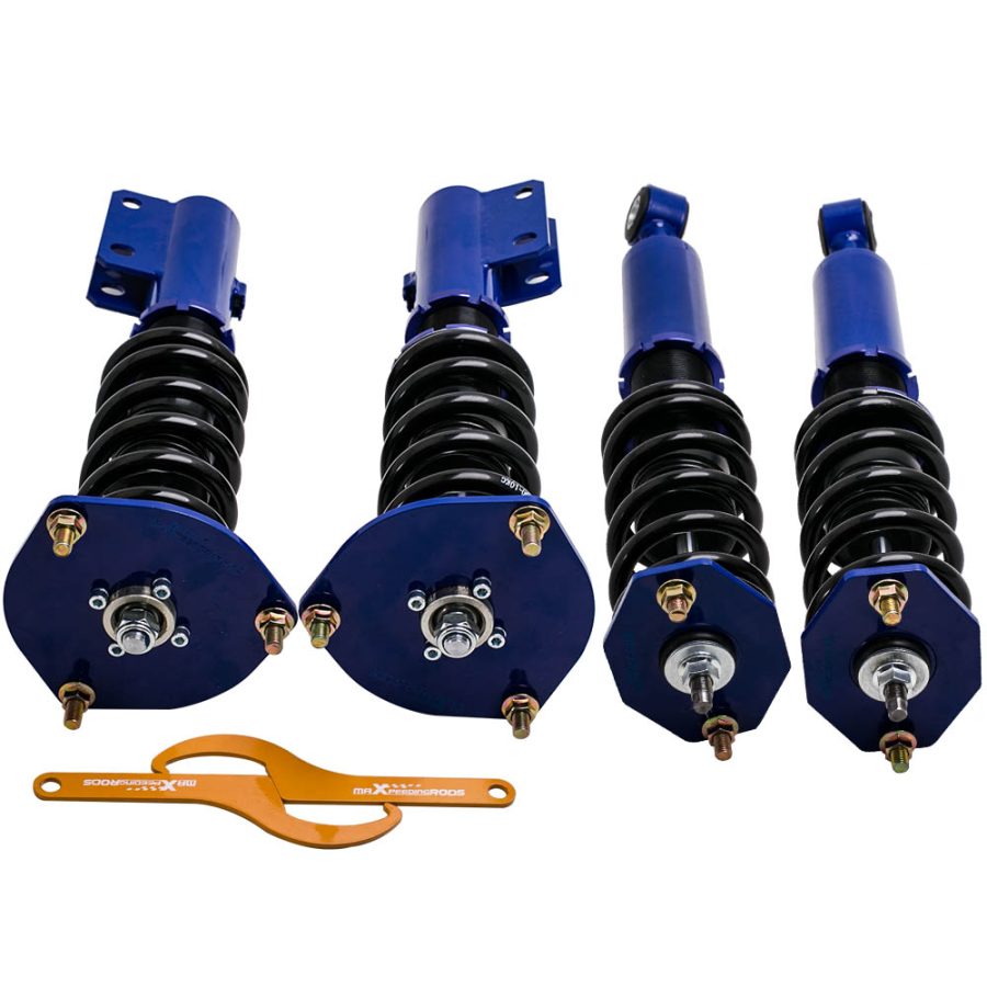 Coilover KitsCompatible compatible for Mitsubishi 3000GT VR-4 AWD 1991-1999 3.0L Shock Absorbers Struts Blue lowering kit