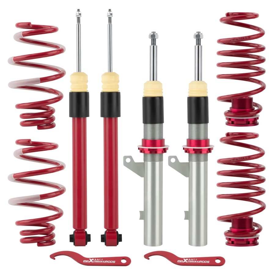 Coilovers Adjustable Lowering Coils compatible for VW Golf MK8 Hatchback 2020-2022 compatible for FWD