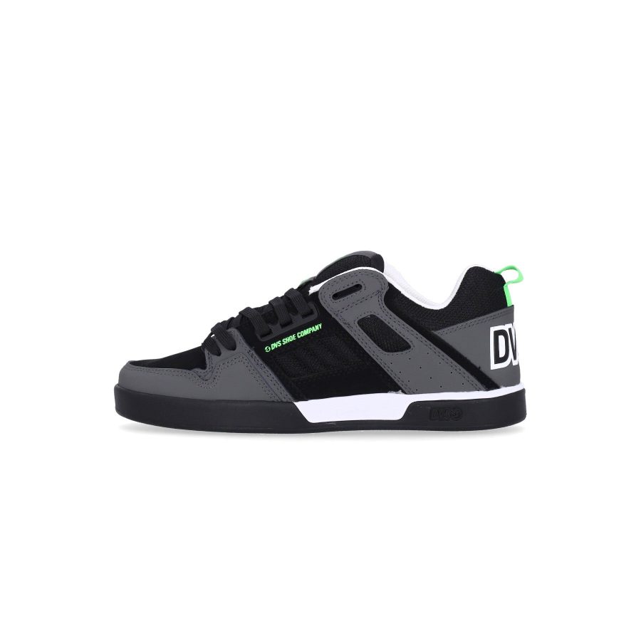 Comanche 2.0+ Men's Skate Shoes Black/charcoal/lime Nubuck