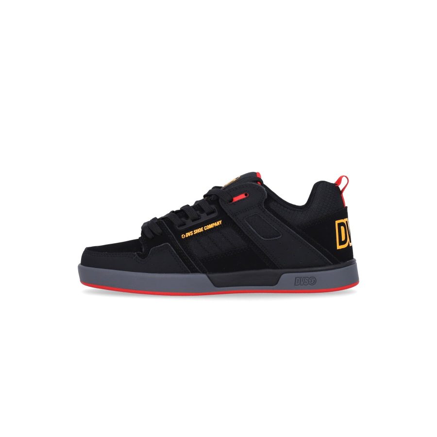 Comanche 2.0+ Men's Skate Shoes Black/yellow/red Nubuck