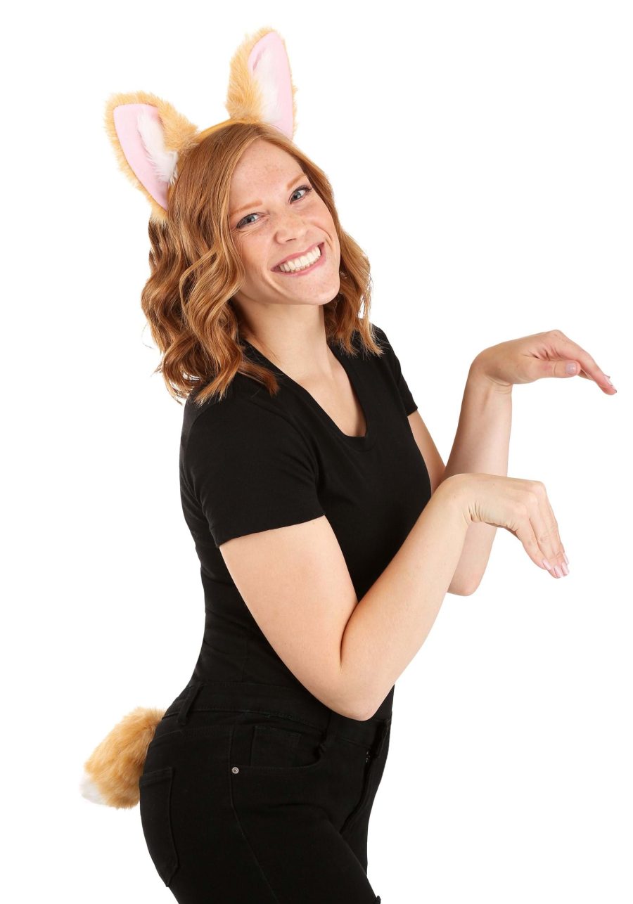 Corgi Ears Headband and Tail Accessory Costume Kit