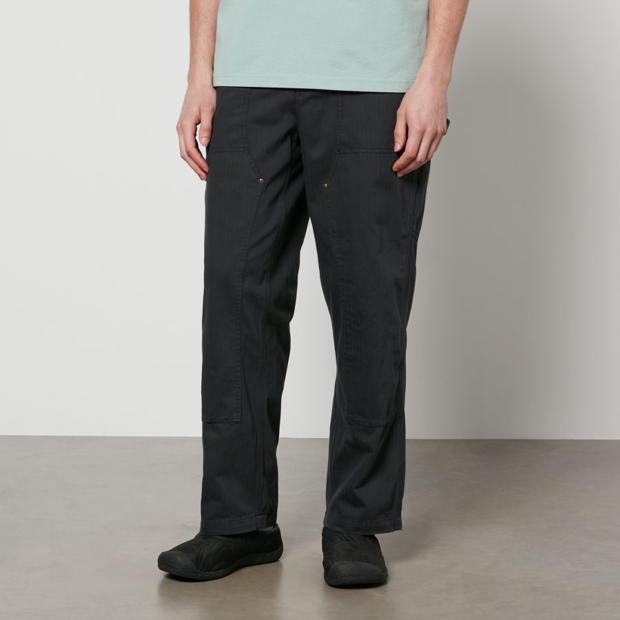 Corridor Cotton-Herringbone Straight-Leg Trousers - W34/L32