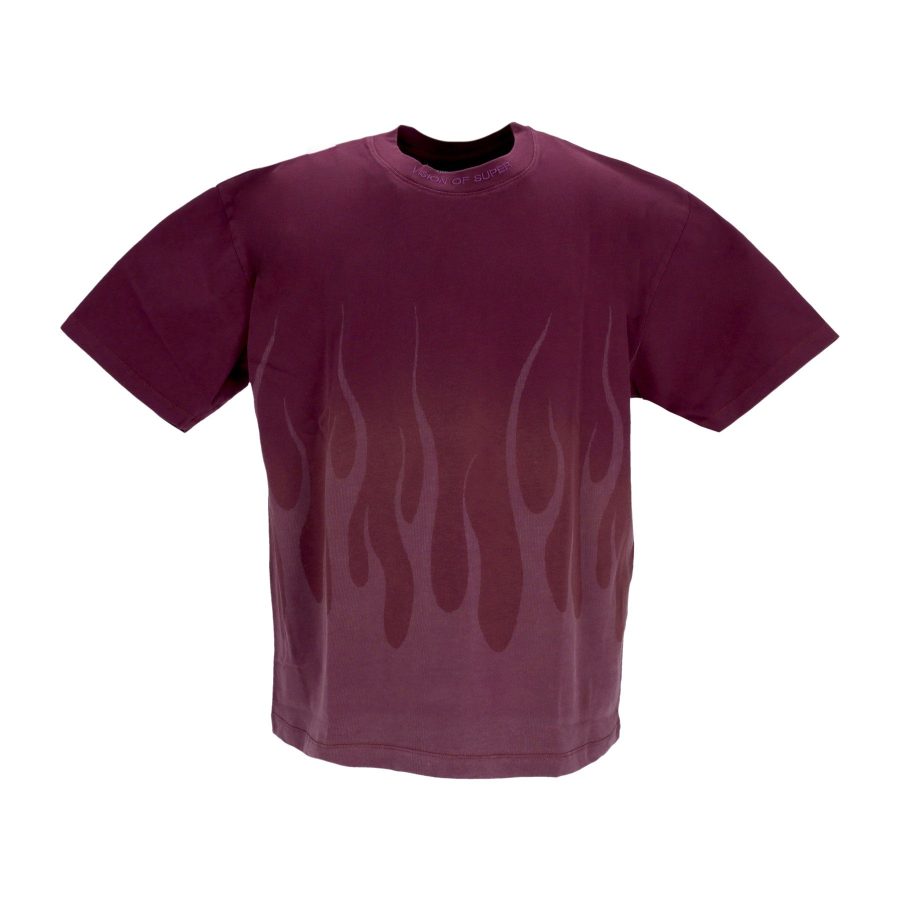 Corrosive Flames Tee Grape Wine Men's T-Shirt