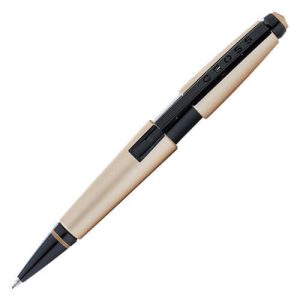 Cross Cross Edge Rollerball Pen w/ Black PVD - Matte Hazelnut