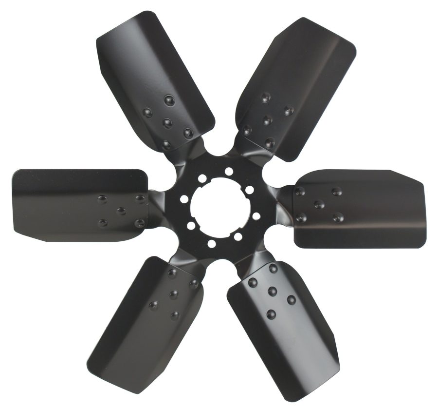 DERALE 17118 Heavy Duty Fan Blade Series 1000 18 INCH Steel Clutch Fan Standard Rotation,Black