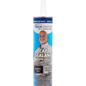 DICOR 351CSB-1 HAPS-Free Cap Sealant - Black, Ideal for RV Window and Door Maintenance