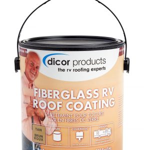 DICOR RP-FRCT-1 Tan Fiberglass RV Roof Coating - Long-Lasting and Durable