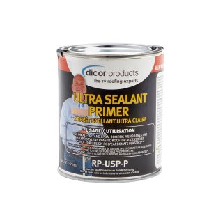 DICOR RP-USP-P Ultra Sealant Primer - 16 Oz, Clear, Prep for Sealing TPO and EPDM Membranes, Rooftop Accessories