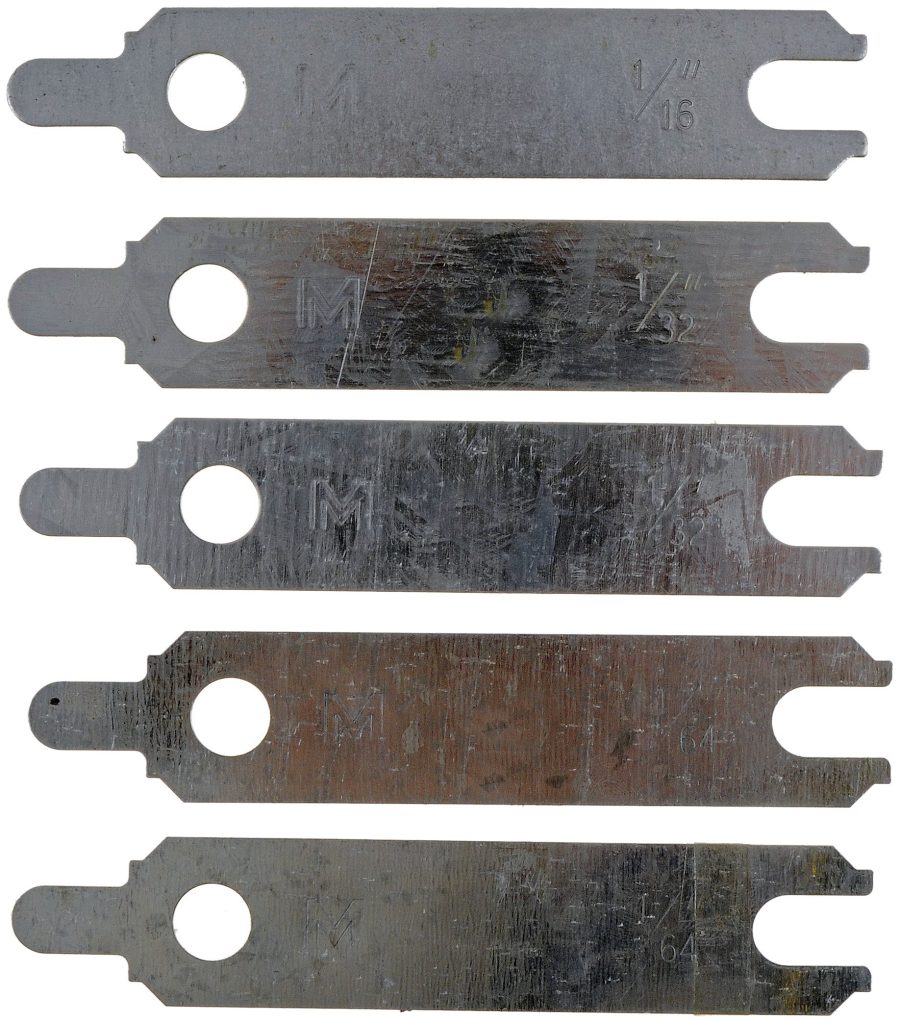 DORMAN 02336 Starter Alignment Shim (1) 1/64 (2) 1/32 and (2) 1/16 In.