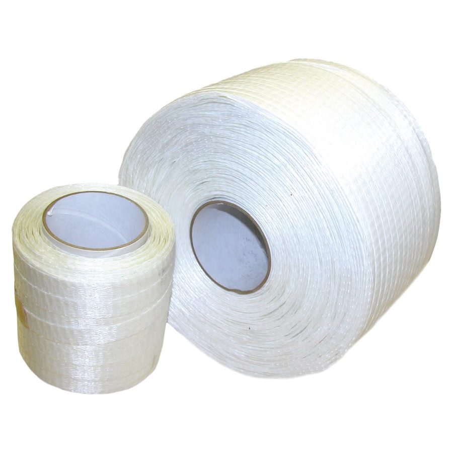 DR.SHRINK DS-50015 1/2FT X 1500FT WOVEN CORD STRAPPING, For Use With Wooden Uprights And Buckles To Form The Support Structure Under Shrink Wrap Covers; Standard Duty; 1500 Foot Length x 1/2 Inch Width; 600 Pound Break Strength; White; Polyester; Single