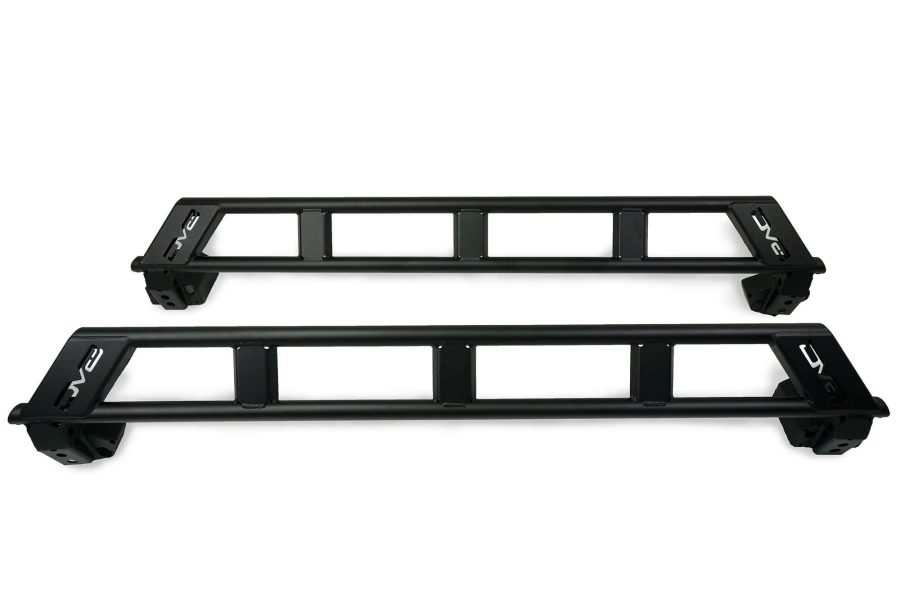 DV8 SRBR-01 FS-15 Series Rock Sliders for 2021-2023 Ford Bronco | Ladder Design | Protects Frame and Undercarriage | Plated Ends | Black Finish