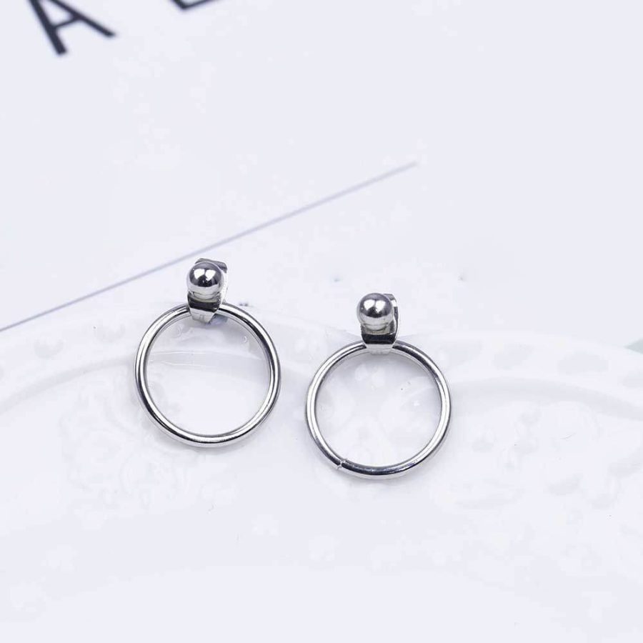 Dainty Ball Hoop Earrings