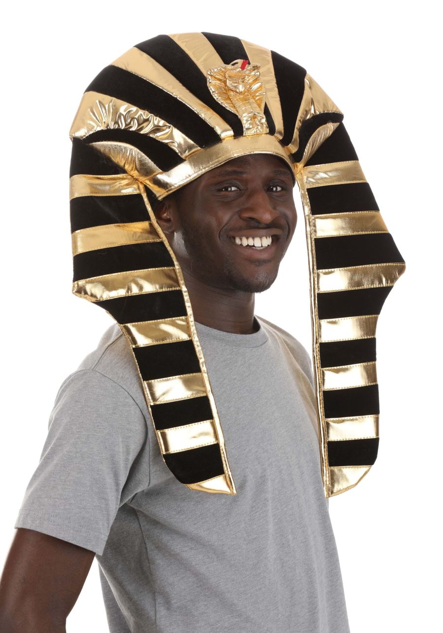 Deluxe King Tut Costume Headpiece for Adults