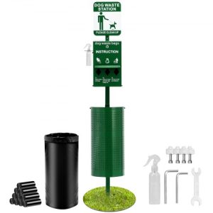 Dog Waste Station with 600 Dog Poop Bags Commercial Park Pet Poop Station