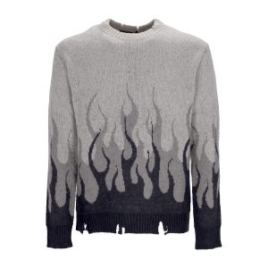 Double Flames Men's Sweater L/s Jumper London Fog