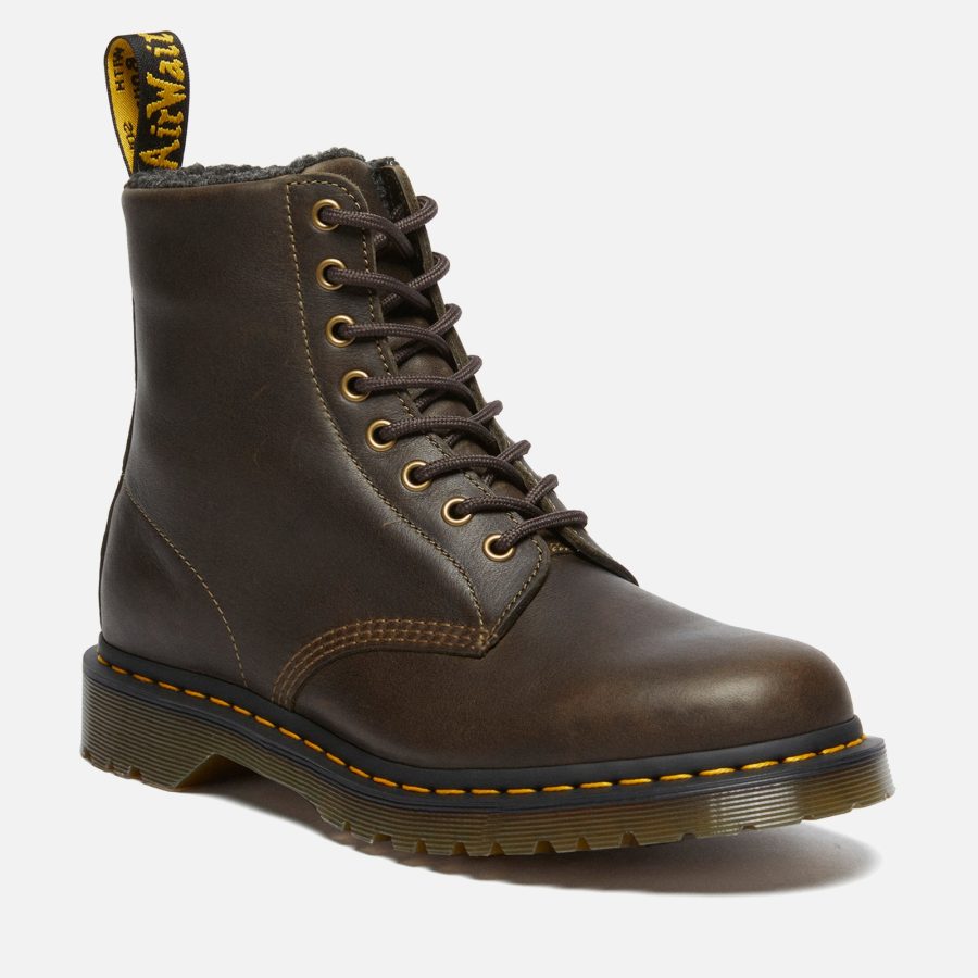 Dr. Martens Men's 1460 Faux Fur-Lined Leather Boots - UK 11