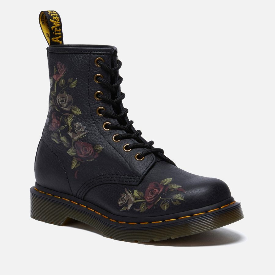 Dr. Martens Women's 1460 Decayed Roses Leather Boots - UK 5