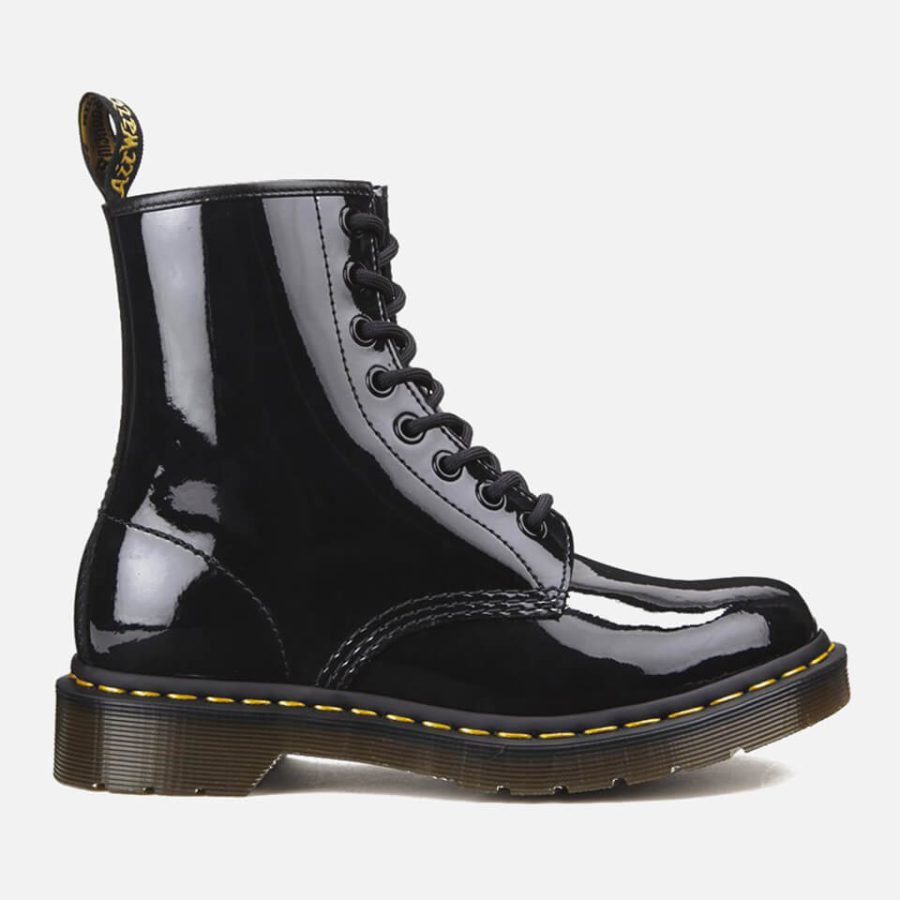 Dr. Martens Women's 1460 Patent Lamper 8-Eye Boots - Black - UK 3