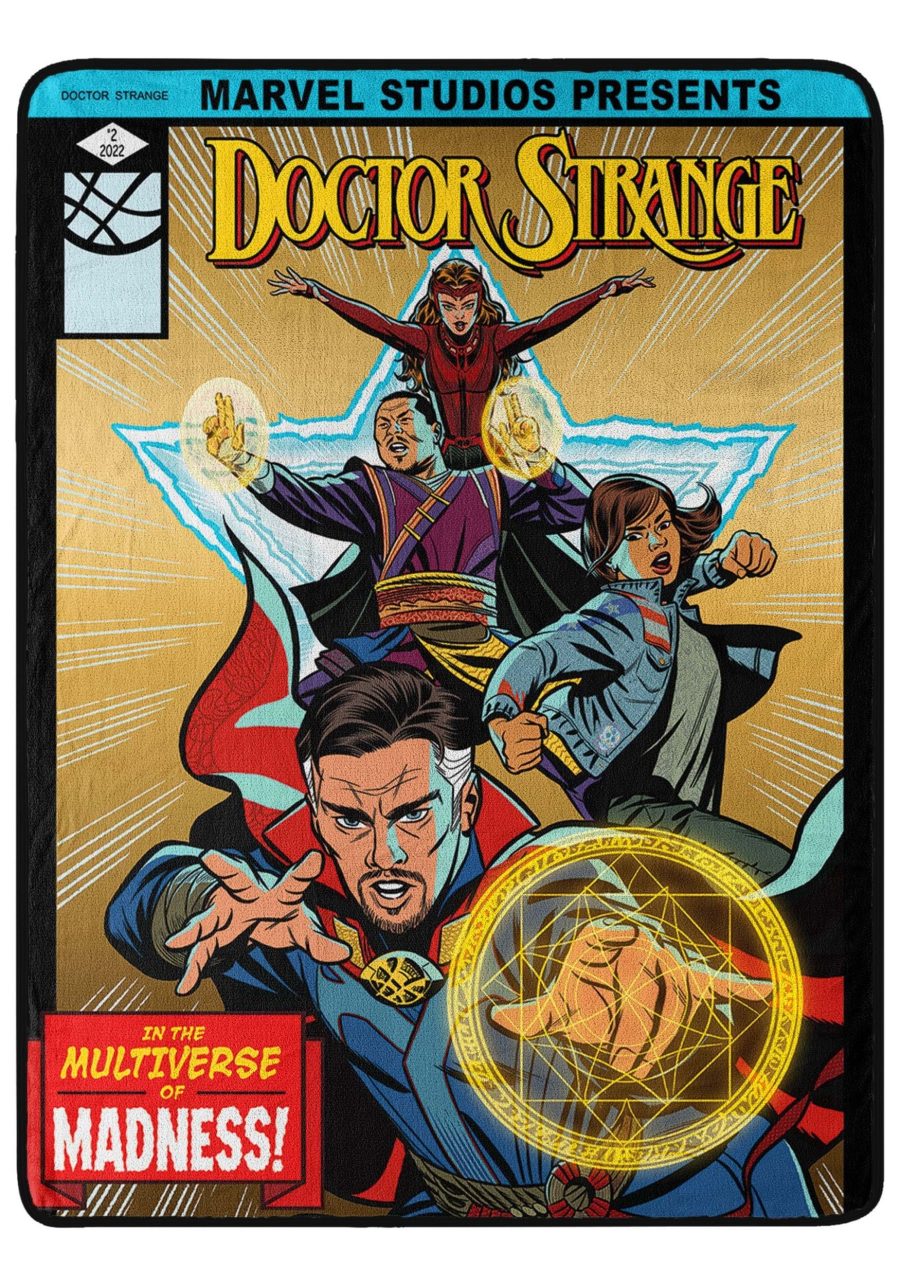 Dr. Strange Comic Madness Throw Blanket