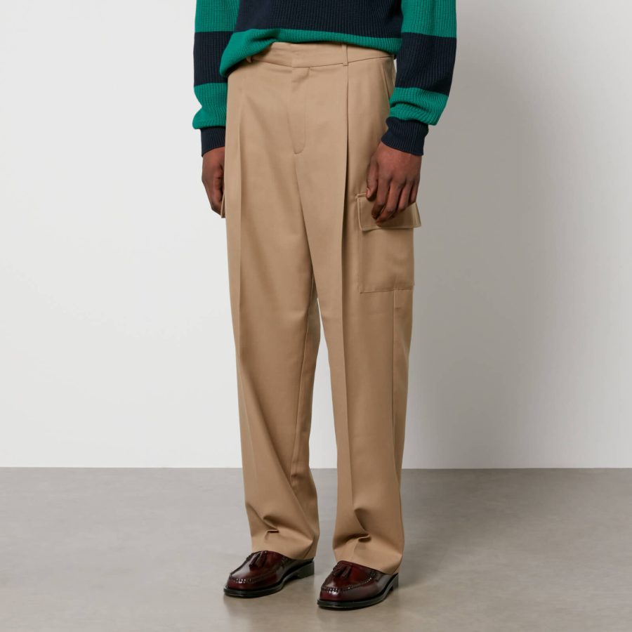 Drôle de Monsieur Le Pantalon Woven Cargo Flannel Trousers - M