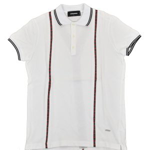 Dsquared2 Men's White Polo T-shirt Mod. S71GD0463 S23033 100