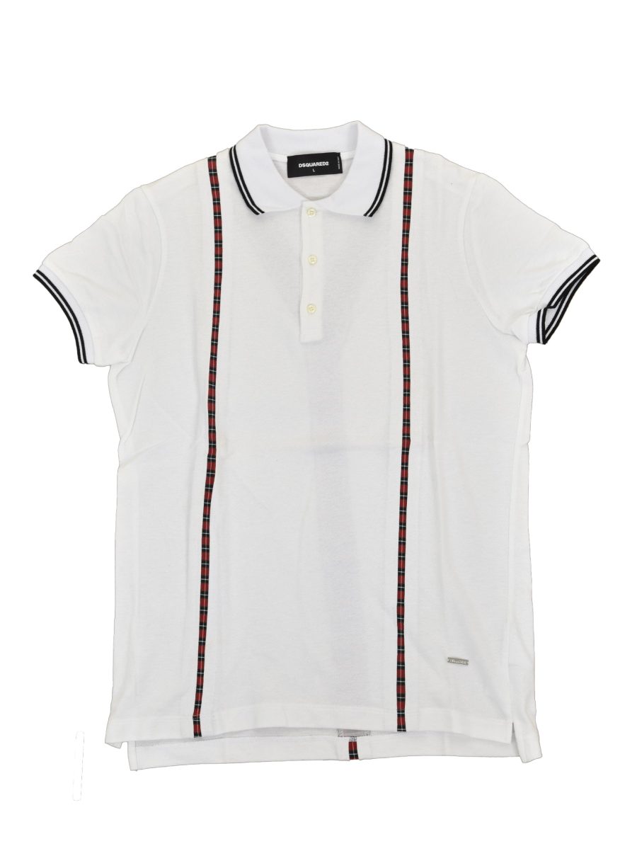 Dsquared2 Men's White Polo T-shirt Mod. S71GD0463 S23033 100