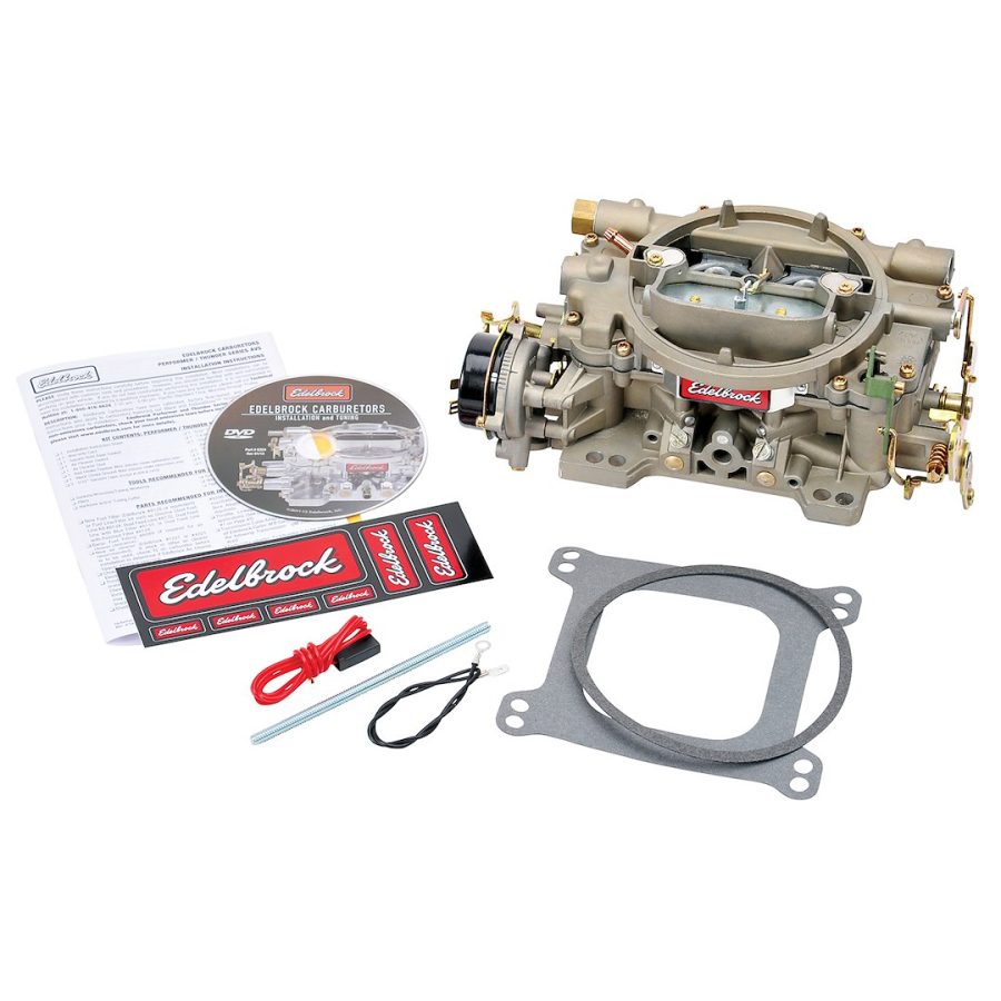 EDELBROCK 1410 CARB 750CFM ELECTRC CHOKE, Ideal For Marine Applications; 4-Barrel; 750 Cubic Feet Per Minute (CFM); Square-Flange; Electric Choke; Air Valve Secondaries; Gasoline; Gold iridited