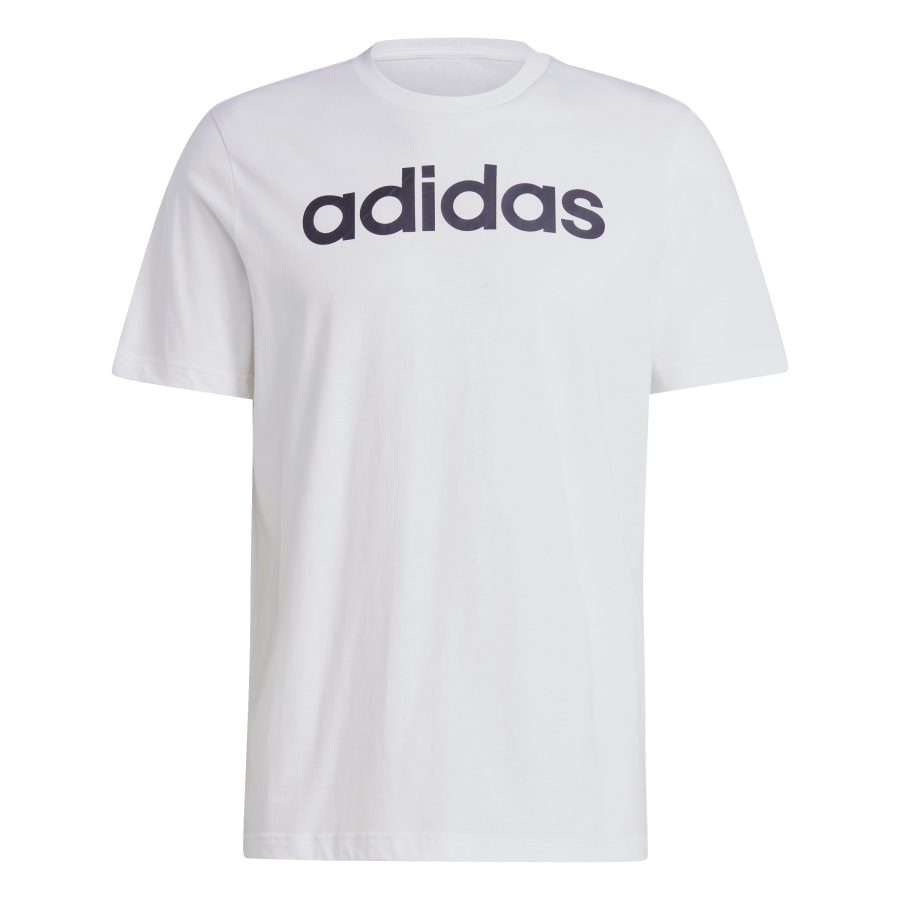 Embroidered logo t-shirt linear jersey simple adidas Essentials