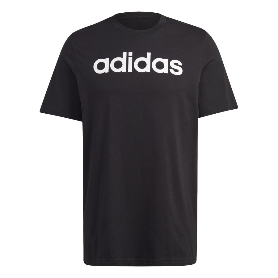 Embroidered logo t-shirt linear jersey simple adidas Essentials