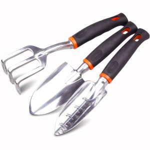 Ergo Garden Tool Set, Regular Package, Black/Orange