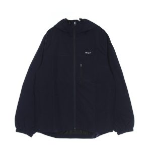 Essentials Men's Windbreaker Standard Zip Shell Navy