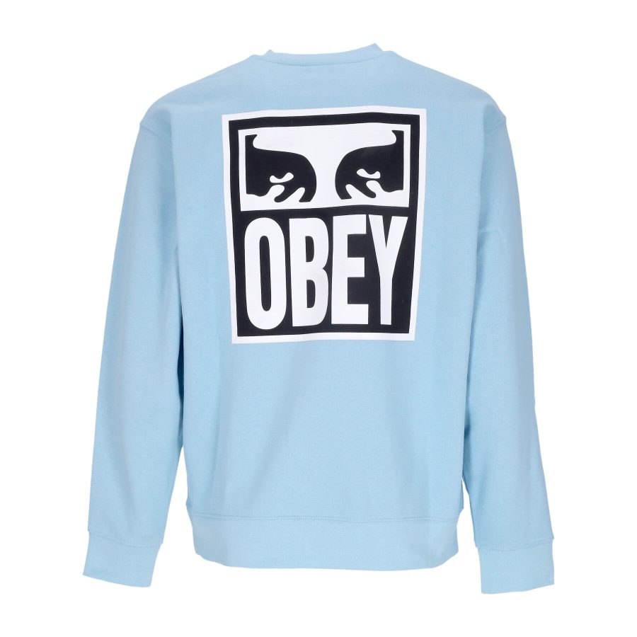 Eyes Icon 2 Crew Premium French Terry Men's Lightweight Crewneck Sweatshirt Sky Blue