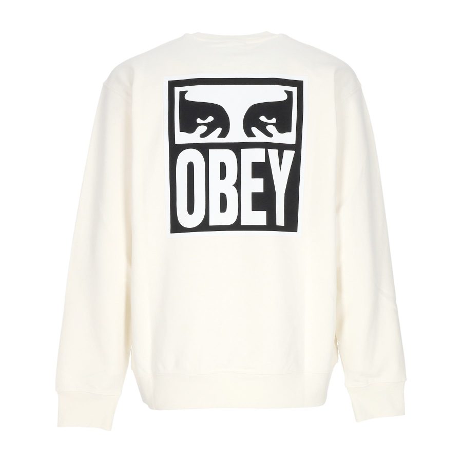 Eyes Icon 2 Crew Premium French Terry Unbleached Men's Lightweight Crewneck Sweatshirt