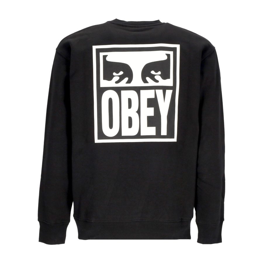 Eyes Icon Crew Premium Fleece Men's Crewneck Sweatshirt Black