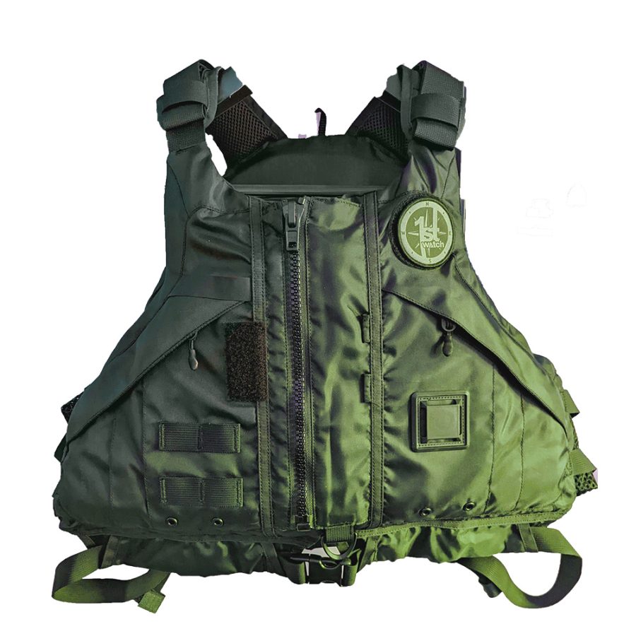 FIRST WATCH AV-1000-GN-M/L AV-1000 KAYAK STYLE DUTY PFD GREEN M/L