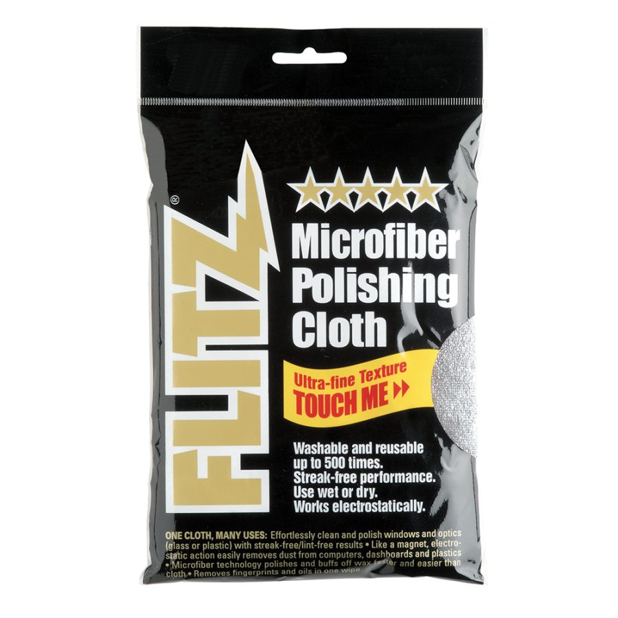 FLITZ MC200 MICROFIBER POLISHING CLOTH - 16 INCH X 16 INCH - SINGLE BAG