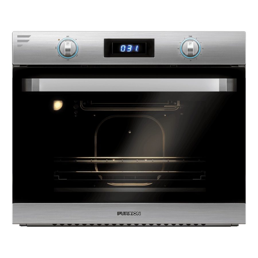 FURRION FS22N20A-SS 22 BUILTIN GAS OVEN STAINLESS ST, Oven Only; Stainless Steel With Triple Layer Black Glass Door; 24-3/4 Inch Width x 20-3/8 Inch Height x 22-1/8 Inch Depth; Electronic Ignition; 9000 BTU Burners; Single Burner