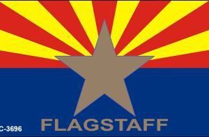 Flagstaff Arizona State Flag Novelty Metal Key Chain