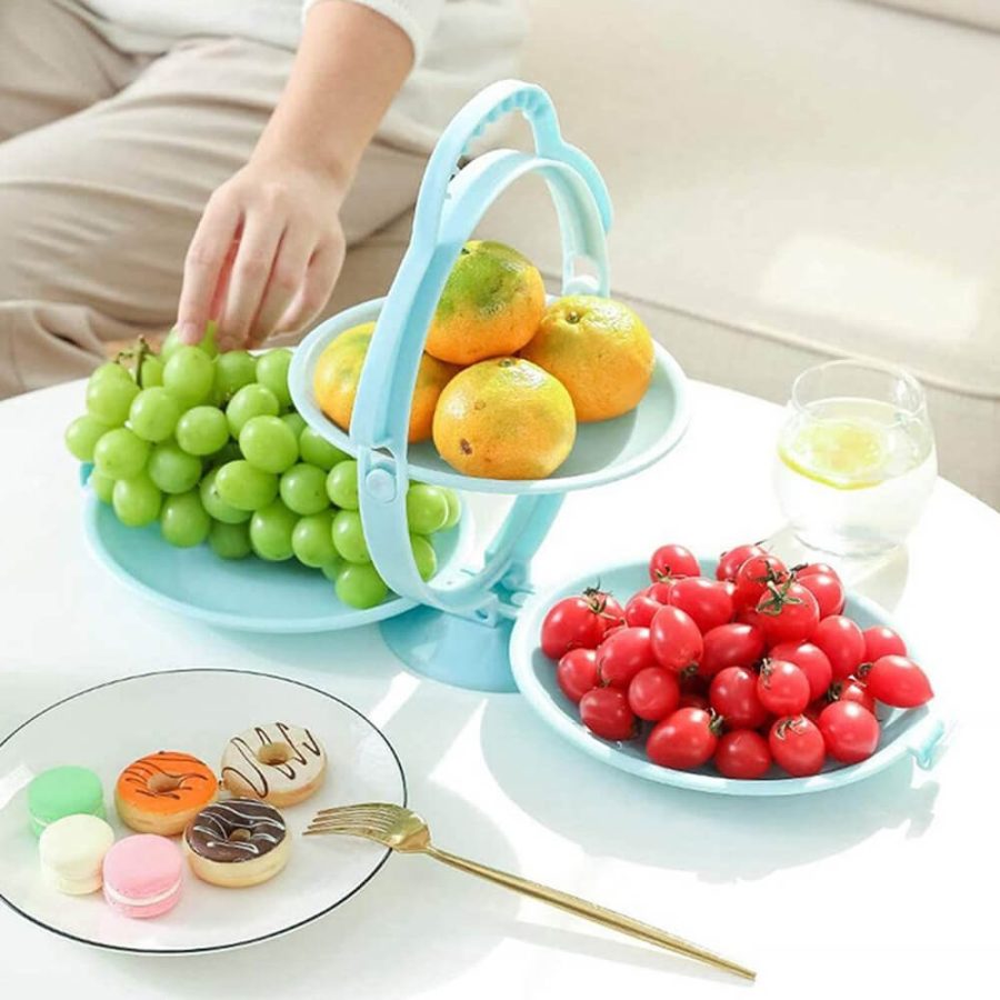 Foldable 3-Ply Fruit Plate