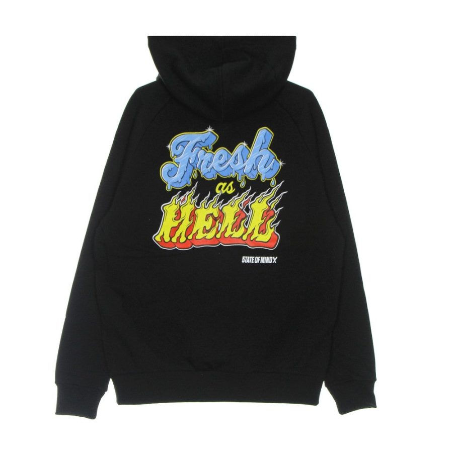 Fresh As Hell Men's Lightweight Hoodie Black