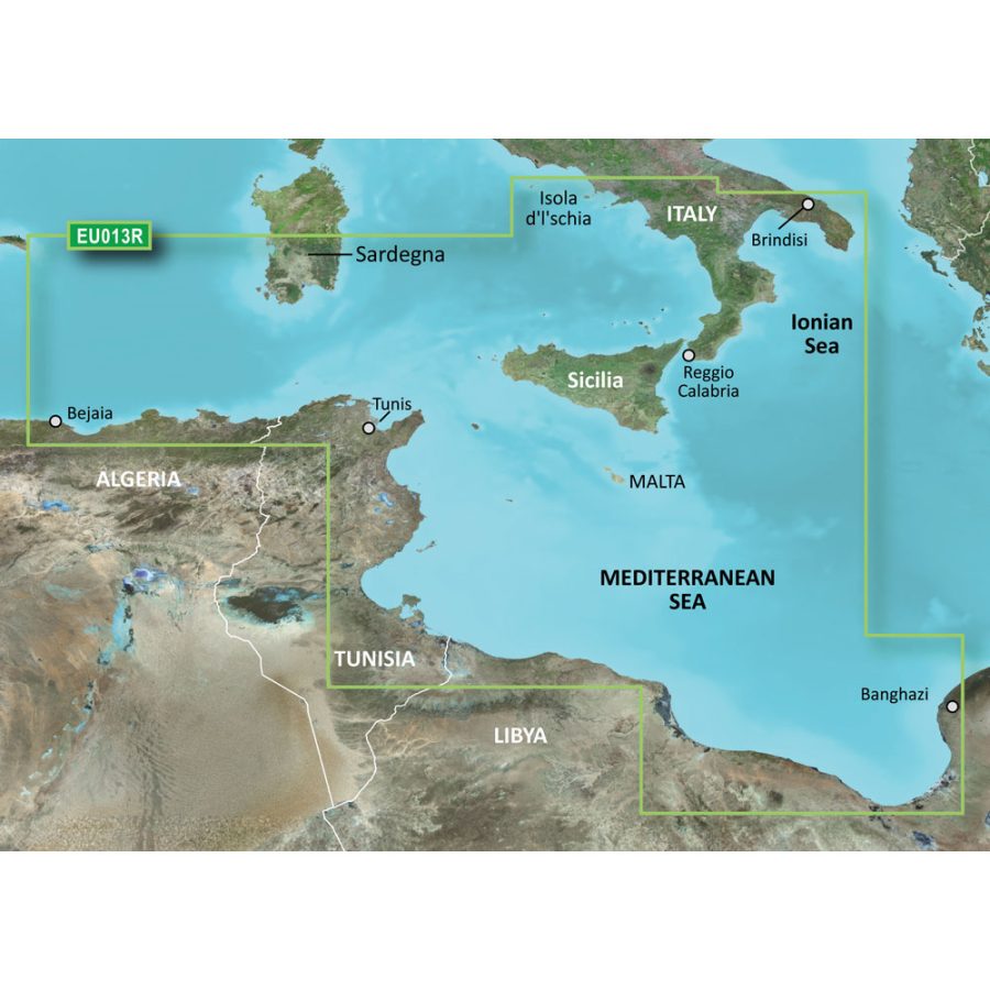 GARMIN 010-C0771-20 BLUECHART G2 HD - HXEU013R - ITALY SOUTHWEST & TUNISIA - MICROSD/SD