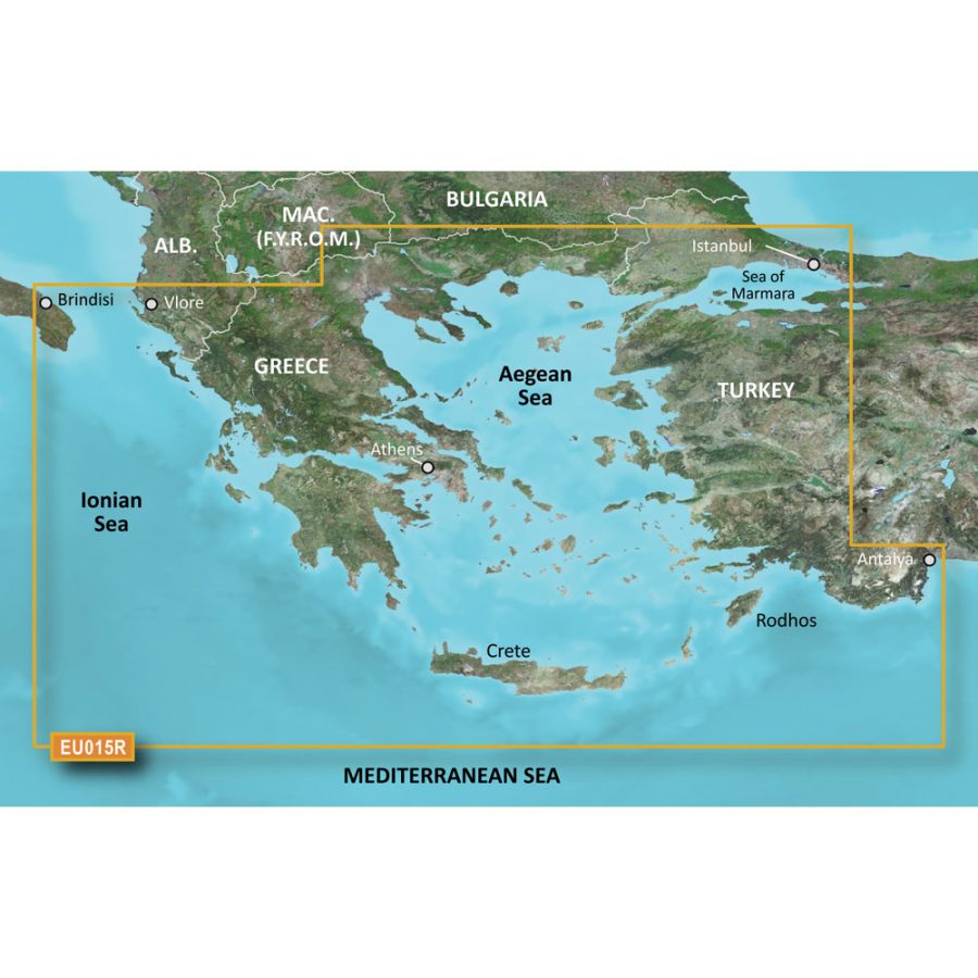 GARMIN 010-C0773-20 BLUECHART G2 HD - HXEU015R AEGEAN SEA & SEA OF MARMARA - MICROSD/SD