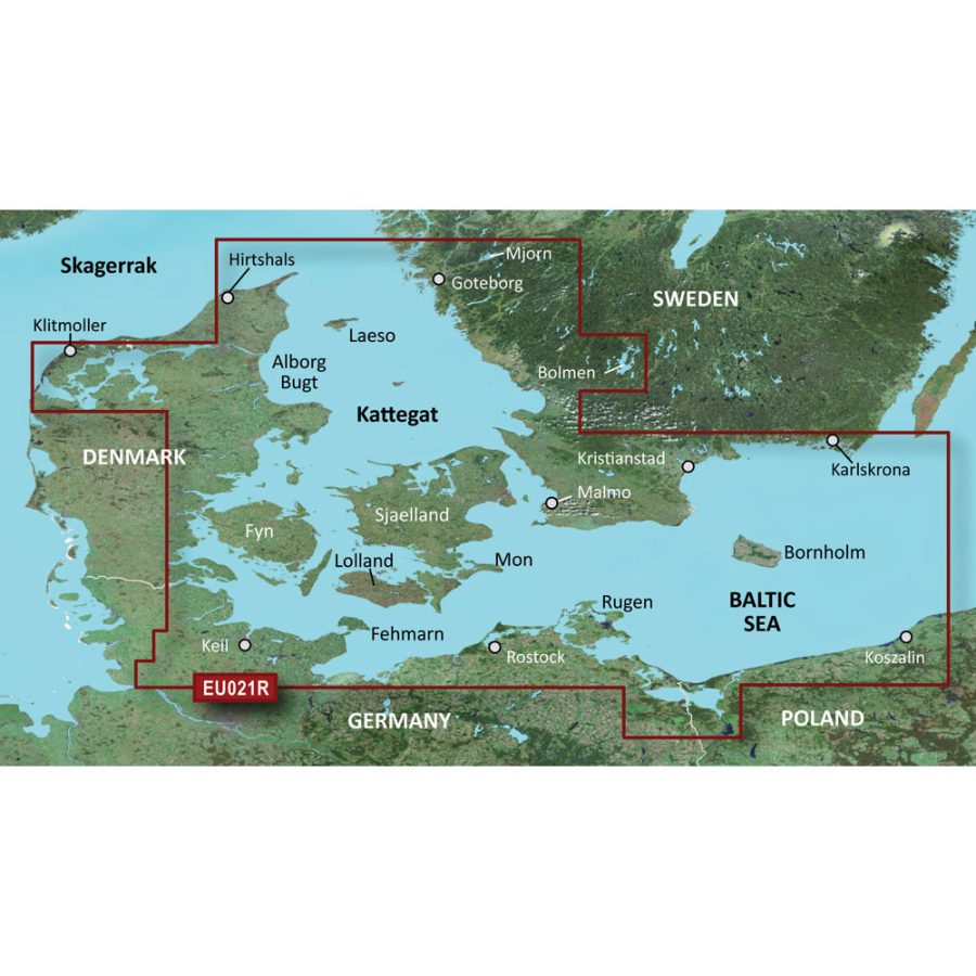 GARMIN 010-C0777-20 BLUECHART G2 HD - HXEU021R - DENMARK EAST & SWEDEN SOUTHEAST - MICROSD/SD